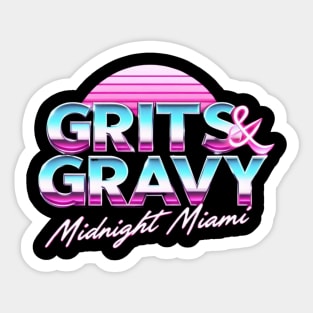 Grits & Gravy: Midnight Miami - Main Logo Sticker